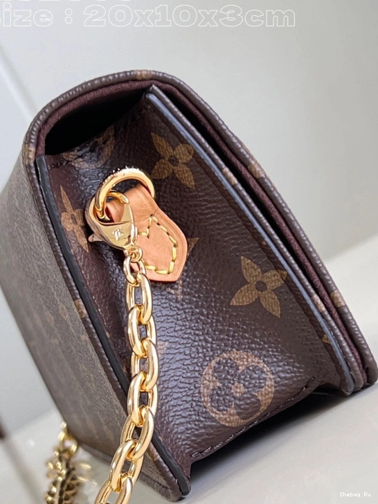 VUITTON Chain LOUIS On Lily Wallet 0710